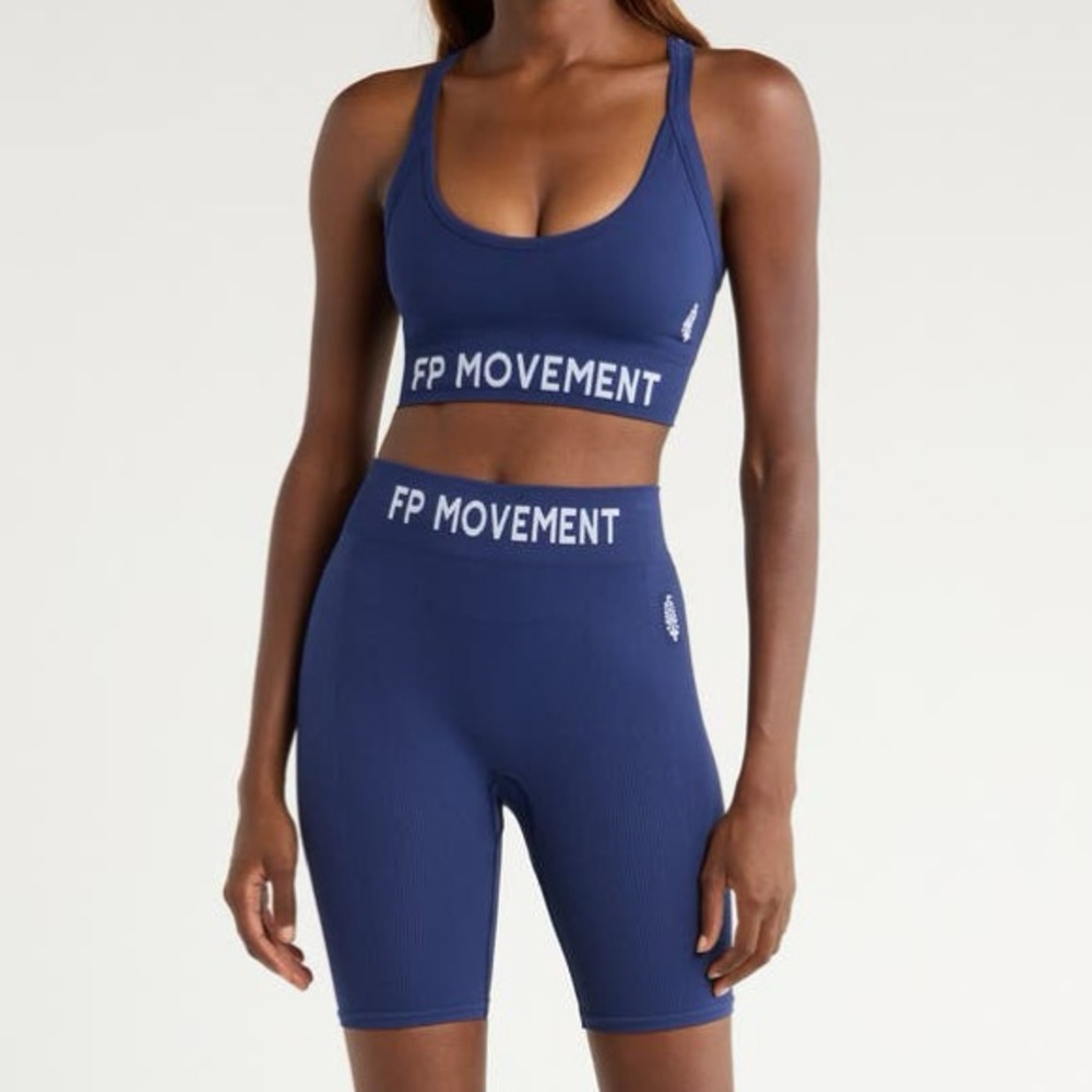 FP Movement Long Haul Logo Sports Bra & Shorts